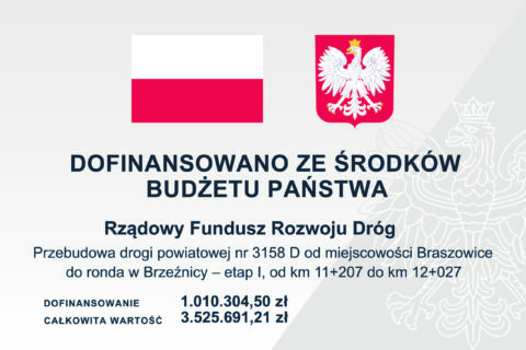 Przebudowa drogi powiatowej nr 3158 D od miejscowości Braszowice do ronda w Brzeźnicy – etap I