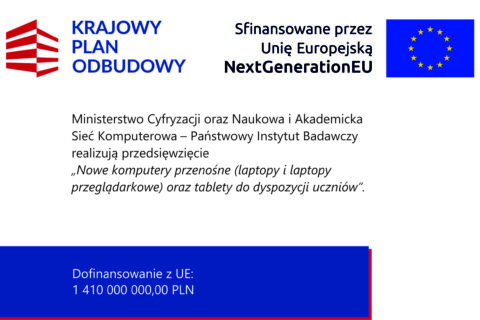 „Nowe komputery przenośne (laptopy i laptopy przeglądarkowe) oraz tablety do dyspozycji uczniów”