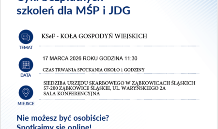 Urząd Skarbowy w Ząbkowicach Śląskich prowadzi kampanię informacyjną w zakresie stosowania Krajowego Systemu E-FAKTUR KSeF