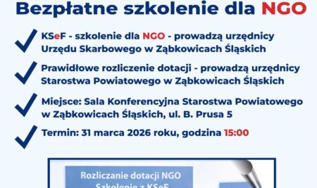 Bezpłatne szkolenie z KSeF oraz prawidłowego rozliczania dotacji