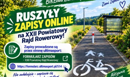 🚴‍♀️ Ruszyły zapisy online na XXII Powiatowy Rajd Rowerowy! 🚴‍♂️